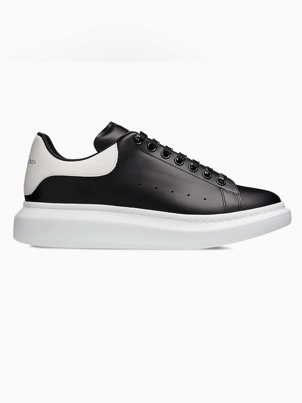 Alexander McQueen Black and White Oversized Sole Sneaker